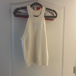 NWOT Knit halter sleeveless sweater